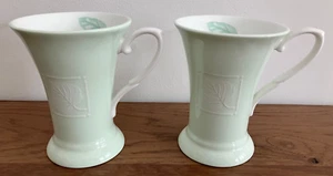 X2 Bone China Mugs by Johnson Brothers Romania Leaf Design - Picture 1 of 8
