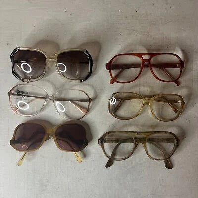 Lote de 6 marcos de gafas de colección años 70 accesorios disfraz disfraces Foto 1 de 3