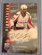 2007-08 Upper Deck Be a Player Signatures Player's Club Donald Brashear Auto