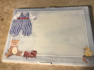 Paquete de conjuntos de invitaciones/sobres temáticos para bebés-saltador para bebés-20 tarjetas/sobres-NUEVO EN PAQUETE - Imagen 1 de 2