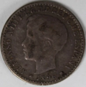 1896 (ESPAÑA-PUERTO RICO) 10 CENTAVOS (PLATA) --COLONIAL-- - Imagen 1 de 2