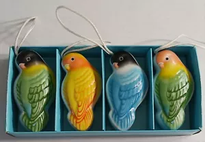 Ornamenti uccellino Neiman Marcus Pomander vintage made in Japan set 4 pezzi anni 50 o 60 - Foto 1 di 19