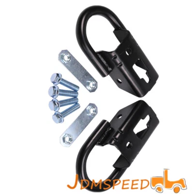 Juego de ganchos de remolque delanteros par con herrajes negros para Ford F-150 2009-2021 FL3Z17A954C Foto 1 de 4