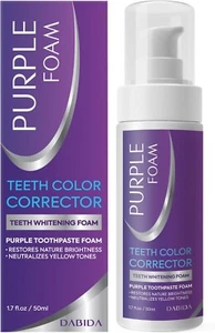 Color Corrector Purple Toothpaste Teeth Whitening Booster Tooth Stain Removal - Picture 1 of 7