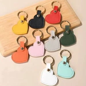 Decoration Heart Key Chain PU Leather Car Pendant Car Key Holder for Women - Picture 1 of 8