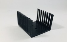 Dual T0220 TO220 heatsinks black pack of 5 m474