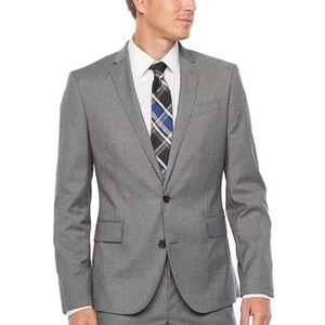 Men's JF J. Ferrar Ultra Comfort Super Slim Fit Suit Jacket - Med Gray - 42S-NWT - Picture 1 of 1