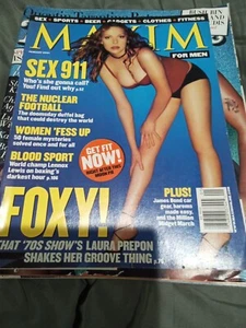 Vintage MAXIM For Men Magazine Issue #37 January 2001 Laura Prepon Cover - Picture 1 of 5