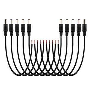 SIM&NAT mâle DC 2,1 mm x 5,5 mm fil alimentation tresses adaptateur prise cabine - Photo 1 sur 12