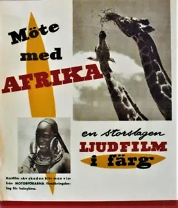 Original vintage poster AFRICA WILDLIVE CULTURE MOVIE 1952 - Picture 1 of 1