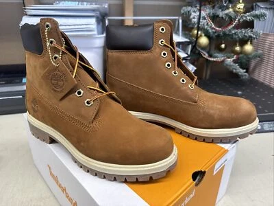 PICK SIZE Timberland Men's 072066 827 Premium 6 In Waterproof Boots Rust Nubuck - Image 1 of 4