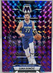 2022-23 Panini Mosaic LUKA DONCIC Purple Mosaics Prizm /99 Mavericks #1