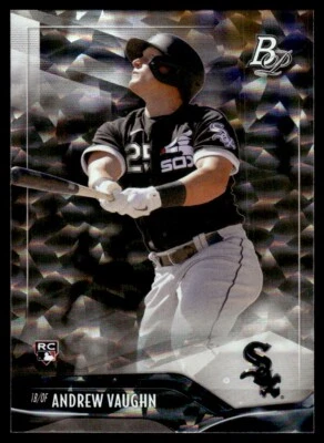 2021 Bowman Platinum Andrew Vaughn Rookie Chicago White Sox #50 - Image 1 of 2