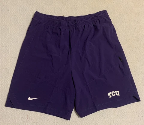Nike TCU Horned Frogs Dri-Fit Shorts Mens Size Medium Player Issued Cover