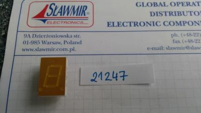 HP 5082-7661 11mm yellow CA 7segment display Lot-1pcs - Image 1 of 3