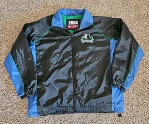 Vtg NBA Minnesota Timberwolves Carl Banks G-III Zip Up Coat Jacket Size L - Picture 1 of 20