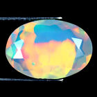 2.74 Ct Incredible Oval (14 X 10 Mm) Un-Heated Ethiopia Rainbow Opal Gemstone