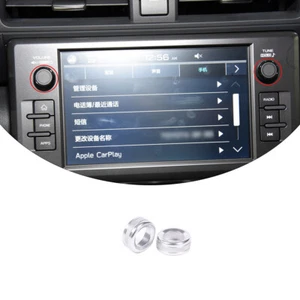 Chrome Alloy Radio Switch Trim Ring Knob Cover Trim for Toyota 86/Subaru BRZ 22 - Picture 1 of 4