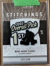 2009-10 O-Pee-Chee Premier Stitchings #PSMF Marc-Andre Fleury /199