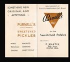 Gloucestershire Bristol Staple Hill Purnells Pickles Advert Whist Card Pre Ww2?