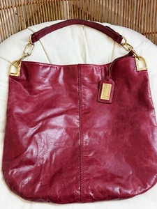 BADGLEY MISCHKA Leder große Tasche Handtasche Geldbörse rot/burgund - Bild 1 von 9