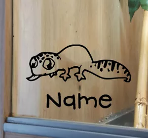 ** Leopard Gecko Customised Vivarium Decal Sticker ** - Imagen 1 de 2
