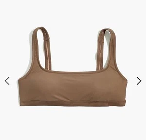 Madewell Bikini Top Womens XXS Brown Castle Rock Second Wave Balconette B1 - Picture 1 of 7