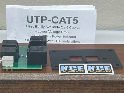NCE CAB BUS FACIA PANEL UTP CAT 5 -  HO Scale Train DCC Control CAT 5 EXTENSION - Image 1 of 4