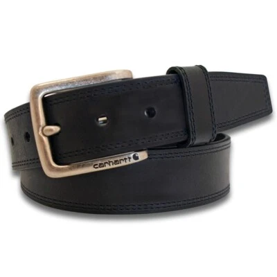Carhartt Hamilton Leather Belt WB5503-M Men's Size 34 Black NWT - Image 1 of 4