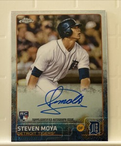 2015 Topps Chrome Rookie Autographs #AR-SM Steven Moya RC AUTO