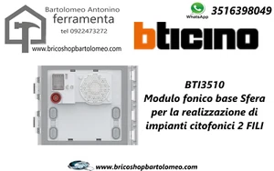 BTI 351000 Modulo fonico base Sfera per la realizzazione di impianti citofonici - Foto 1 di 1