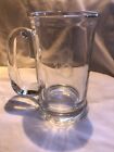 Glass Beer Mug Monogrammed B Etched Clear Heavy Handle B 6”