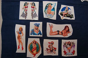 10 tool box pinup girls stickers Man Cave Window bumper laptlop - Foto 1 di 1