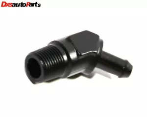 (uno) Adaptador de montaje de aluminio de 45 grados para púa de 3/8NPT macho a 3/8" negro - Imagen 1 de 8