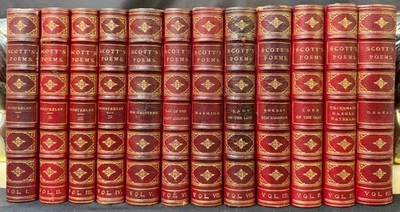 THE POETICAL WORKS OF SIR WALTER SCOTT, 12 VOLUMES, 1830 - Image 1 of 4