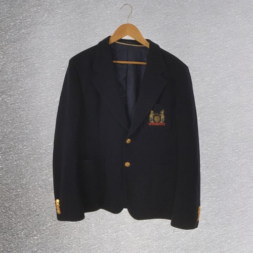 GUCCI maglia cotone patchato giacca su misura 52 lana bottone oro autentico #ED ZGA