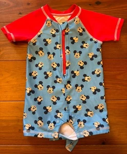 Mickey Mouse Swimwear 3/6 Months Baby Disney One Piece Swim Suit Outfit - Picture 1 of 8