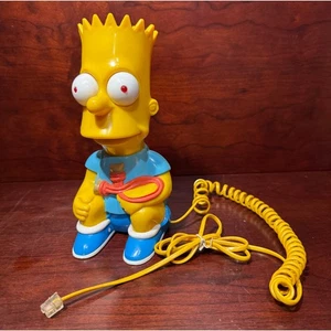 Vintage 1990 Bart Simpson Telefon Columbia Tel-Com Cool Man The Simpsons - Bild 1 von 9