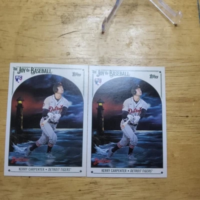 2023 Topps x Bob Ross The Joy of Baseball #68 Kerry Carpenter Rookie (2) - Image 1 of 2