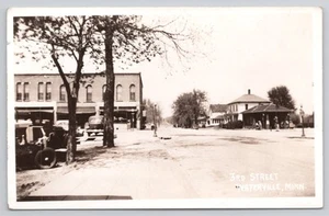 Waterville MN Minnesota 3rd Street RPPC um 1939 Echtfoto Postkarte - Bild 1 von 2