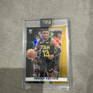 2024-25 Panini Prizm Deca Isaiah Collier Jazz Rookie Card 1/5 Black Gold - Picture 1 of 2