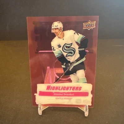2022-23 Upper Deck HIGHLIGHTS PINK CLEAR CUT Hockey #HL-18 Joonas Donskoi EX/NM - Image 1 of 2