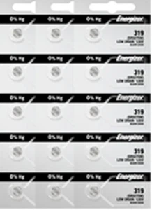 Fifteen Energizer 319 SR527SW Silver Oxide Coin Cell Batteries 1.55V w/Track* - Picture 1 of 3