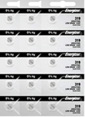 Fifteen Energizer 319 SR527SW Silver Oxide Coin Cell Batteries 1.55V w/Track* - Image 1 of 3