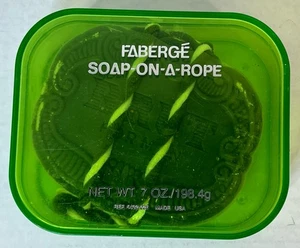 Vintage Faberge BRUT Herren Seife am Seil mit Aufbewahrungskoffer - Bild 1 von 2