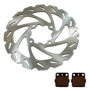 Rotor de freno de disco de onda trasera y pastillas de trabajo severo para Yamaha Banshee 350 1990-2006 - Imagen 1 de 1