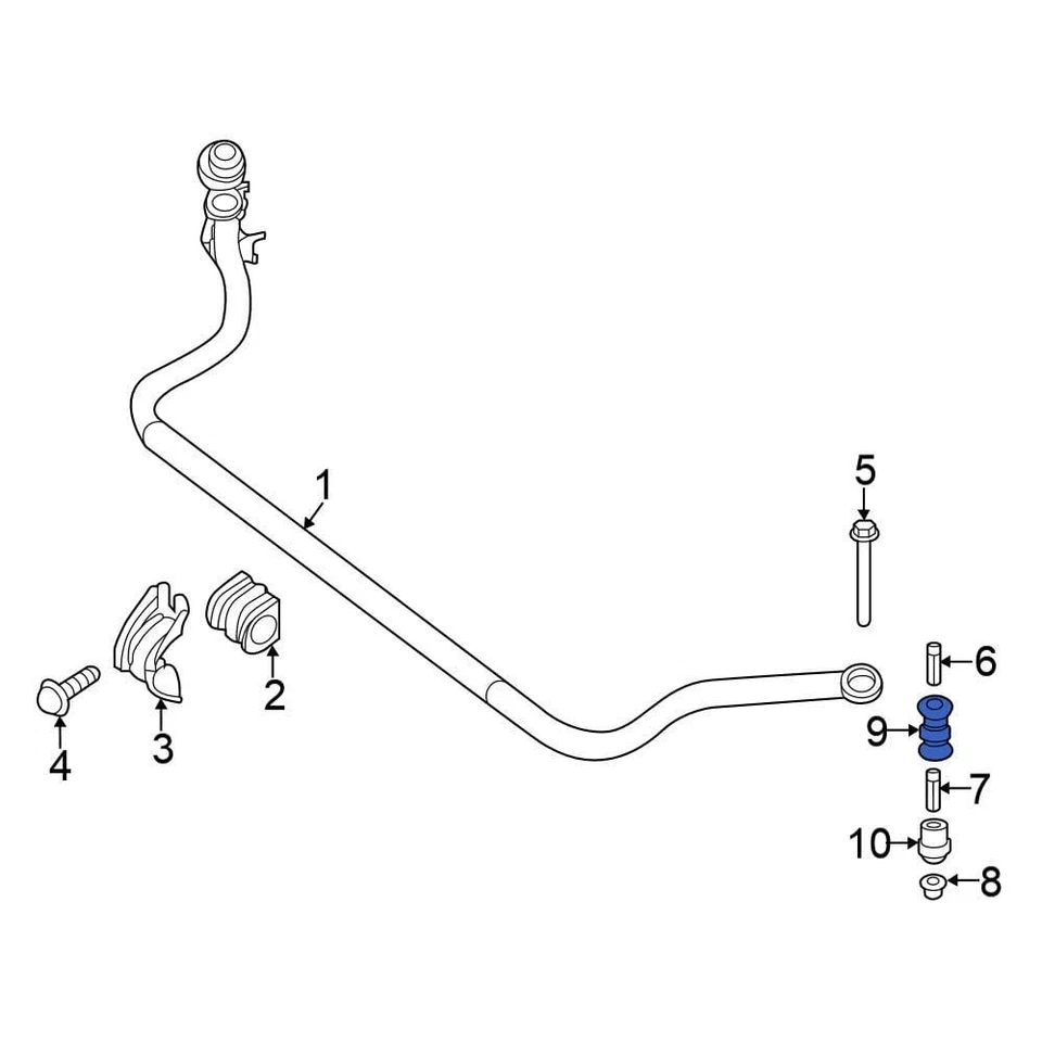 For Nissan NV1500 12-21 Nissan Front Suspension Stabilizer Bar Link Washer Foto 1 de 1
