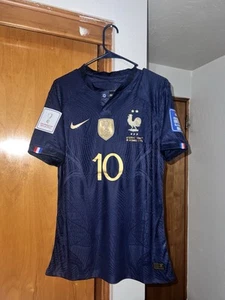 Rare Player Issue Mbappe World Cup Final France 2022 Jersey *Slim Fit* - Picture 1 of 5
