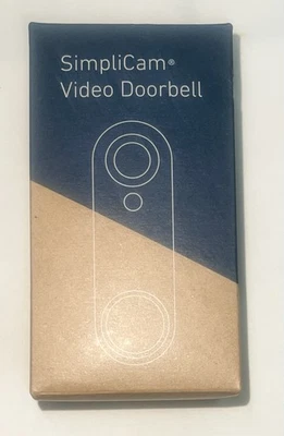 SimpliSafe Wired Video Doorbell Wi-Fi Camera SSD83 Smart Home Security White NEW - Image 1 of 3