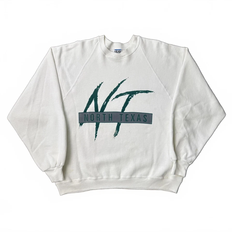De colección Años 90 Raro North Texas Eagles University Cuello Redondo XL Foto 1 de 4